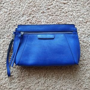 NWOT Express Blue Clutch Wristlet